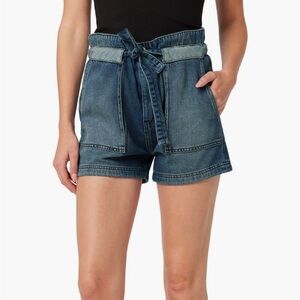 Hudson💙 Paper bag Denim Shorts